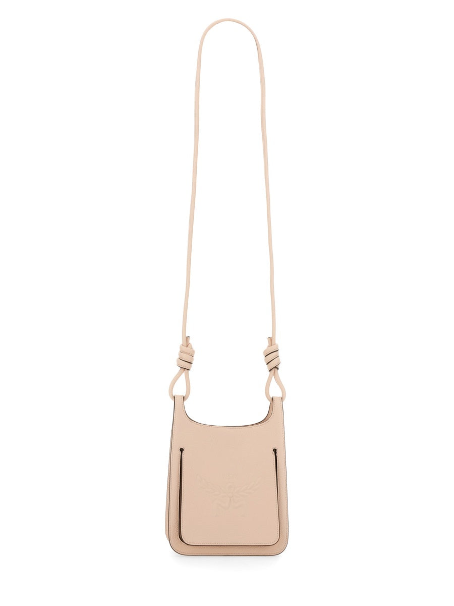 Mcm Himmel Hobo Bag — Pink Cowhide