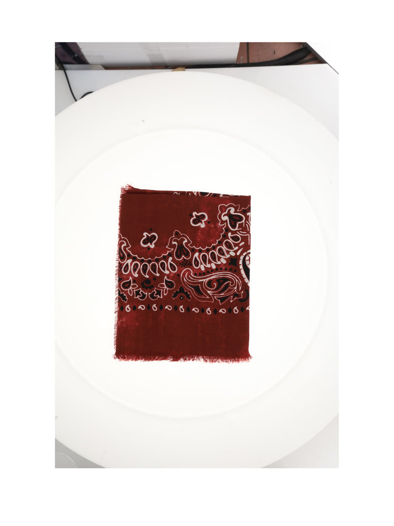 Destin Jil Quadra Scarf — Red Wool Scarfs