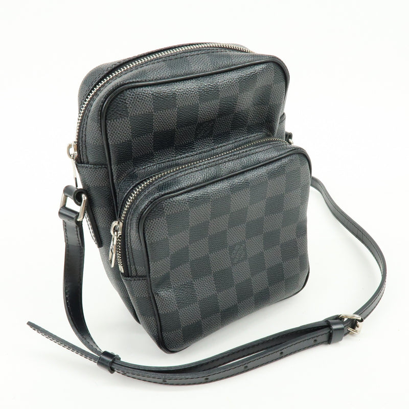 Louis Vuitton Rem Damier Graphite Black Canvas Bag
