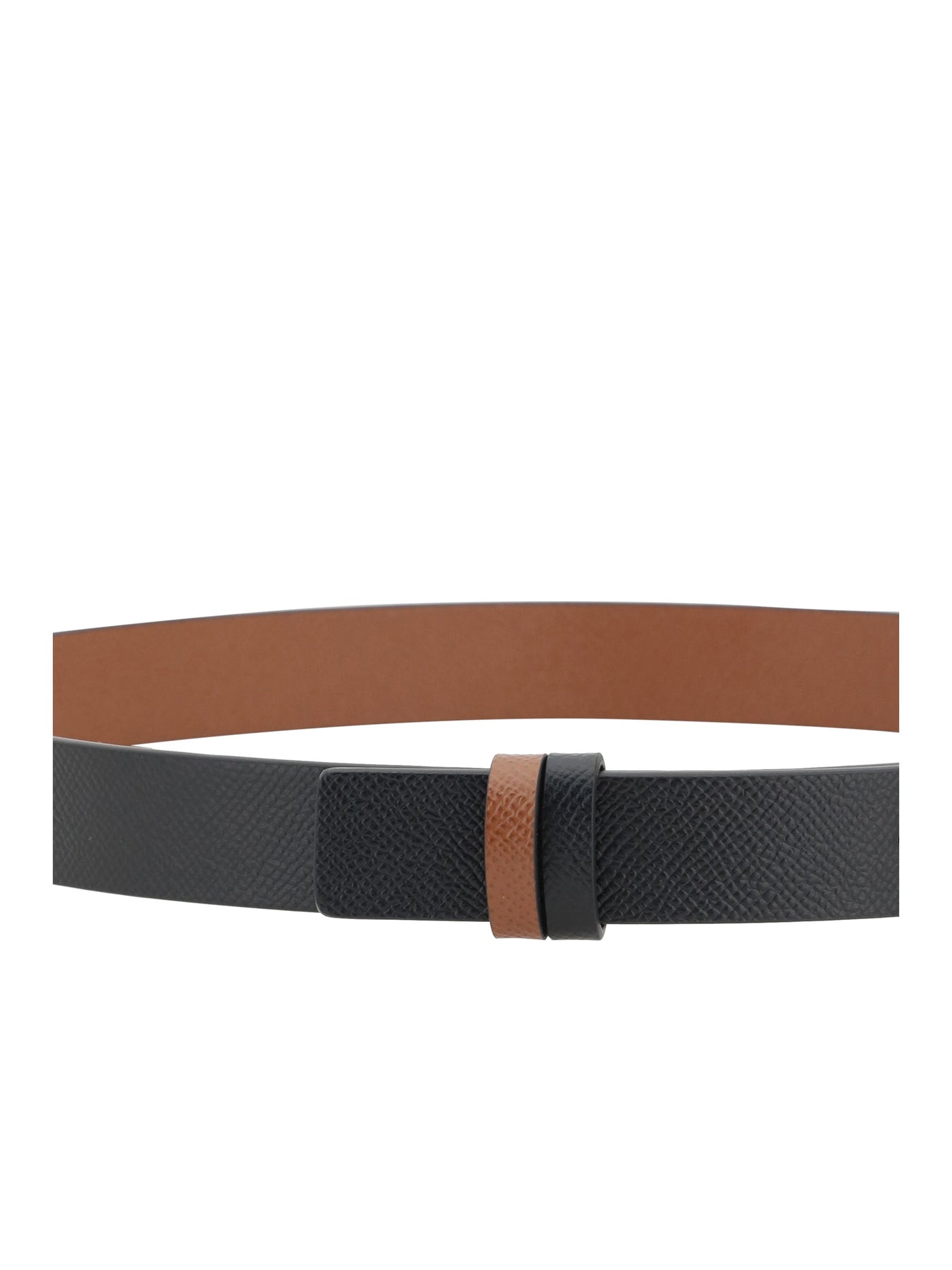 Ferragamo Reversible Calf Leather Belt — Black