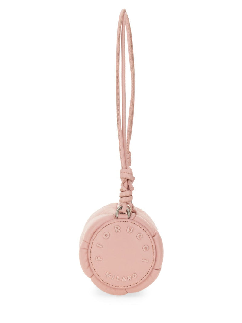 Fiorucci Mini Mella Shoulder Bag — Pink Leather Cotton