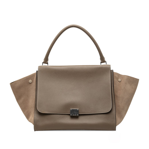 Medium Leather Trapeze Satchel - Image 1
