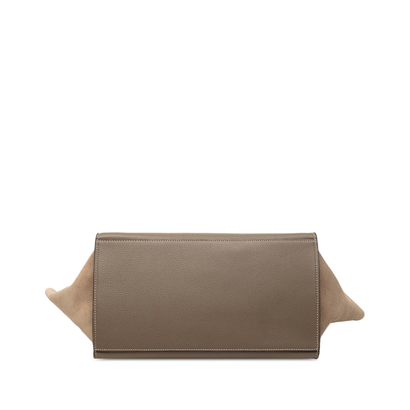 Medium Leather Trapeze Satchel - Image 3