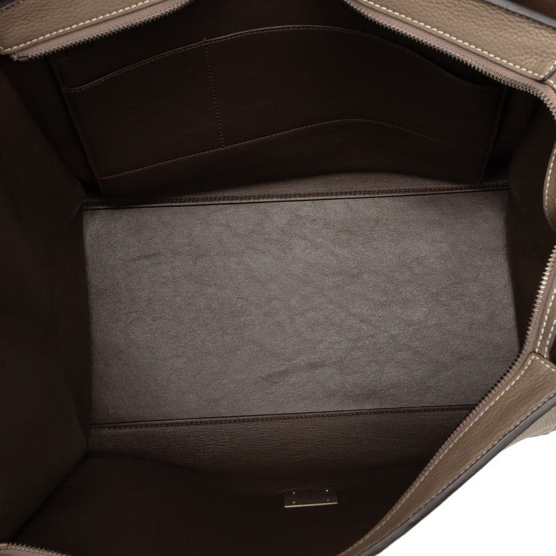 Medium Leather Trapeze Satchel - Image 4