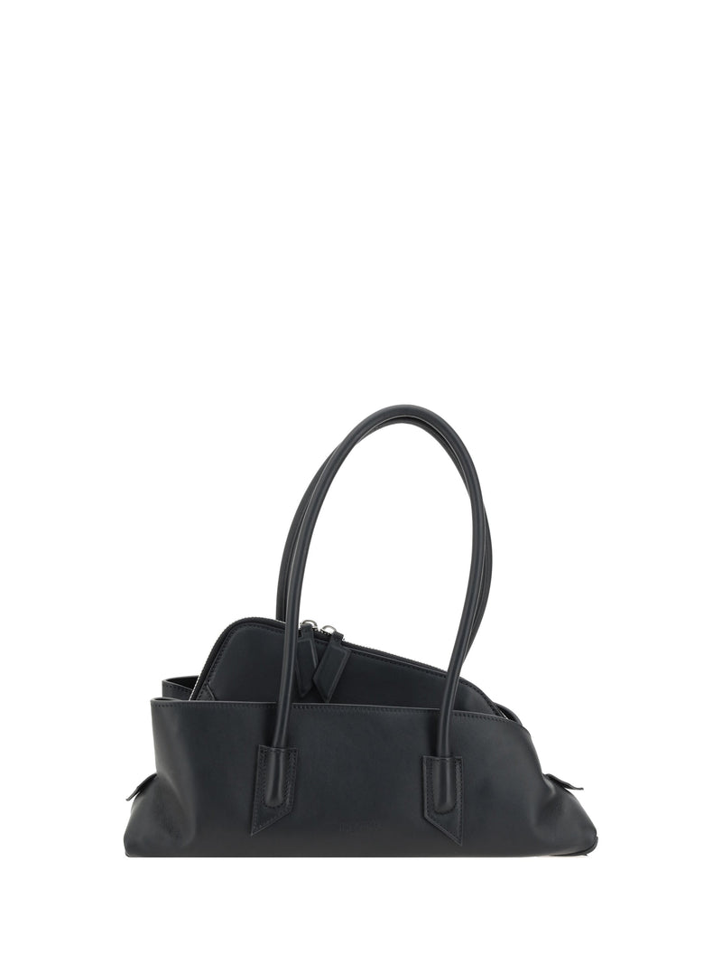 The Attico La Passeggiata Shoulder Bag — White Calf Leather