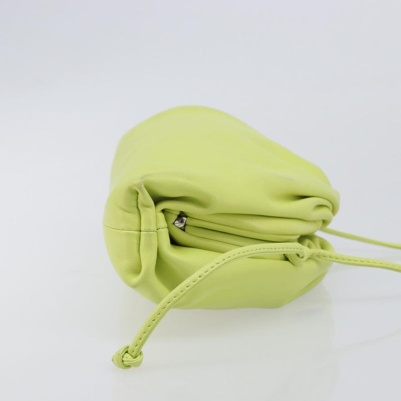 Bottega Veneta The Pouch Coin Purse Leather Green