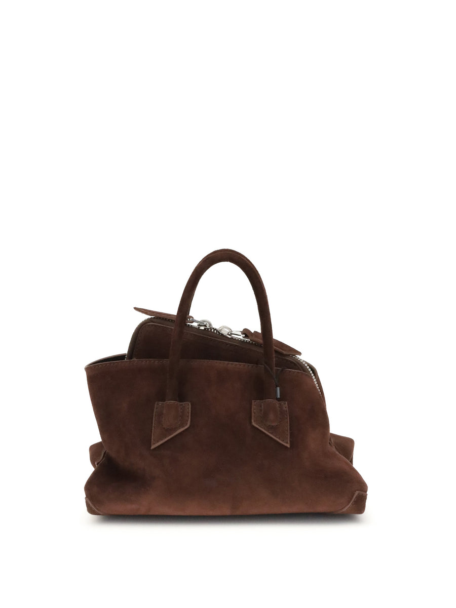The Attico La Passeggiata Shoulder Bag — Brown Calf Leather Bos Taurus