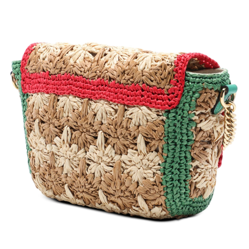 Small GG Marmont Raffia Crossbody - Image 2
