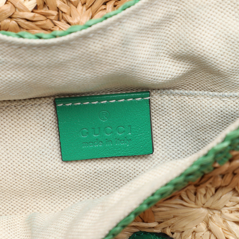 Small GG Marmont Raffia Crossbody - Image 5