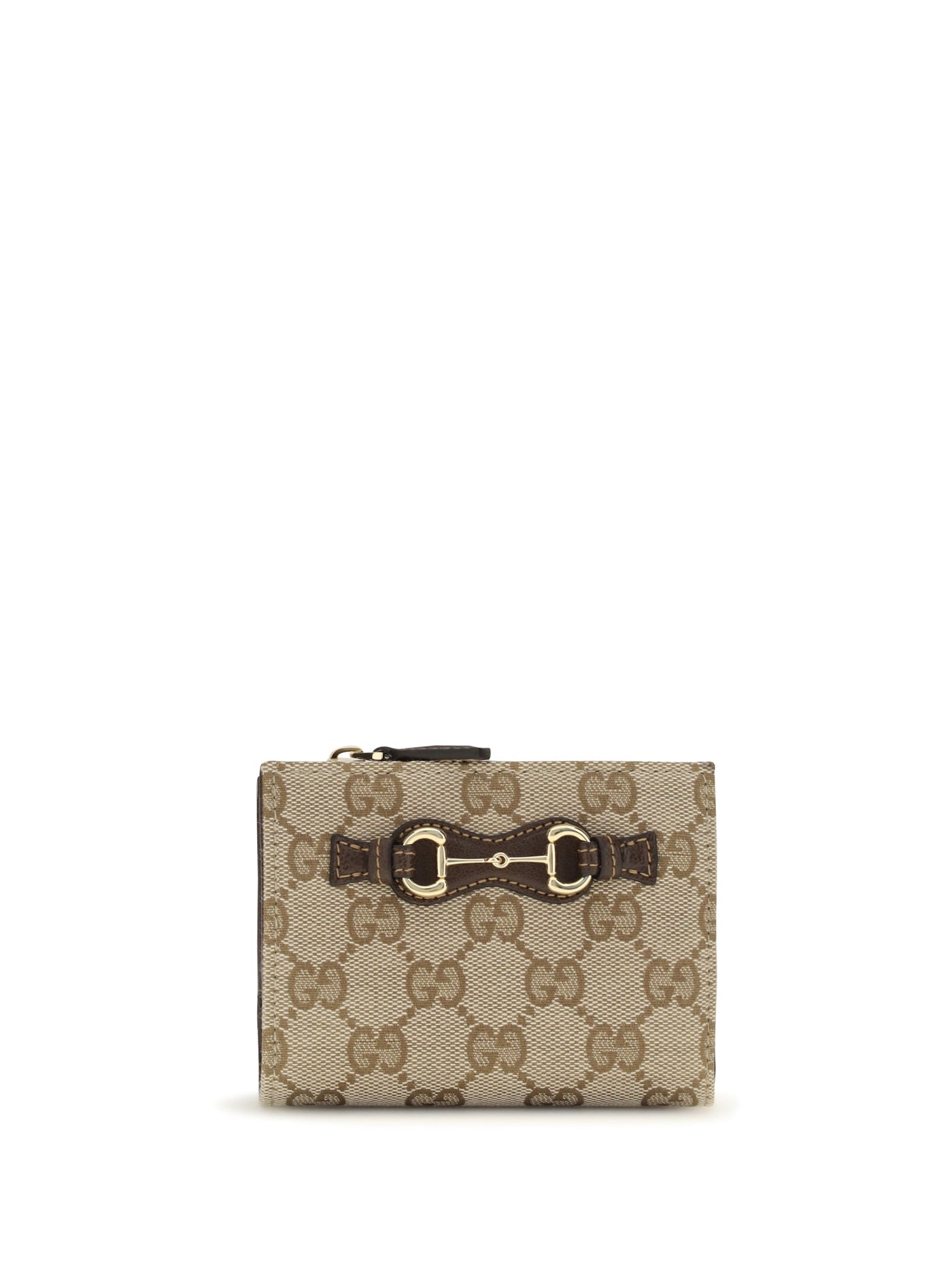 Gucci Horsebit Wallet — Beige Cotton