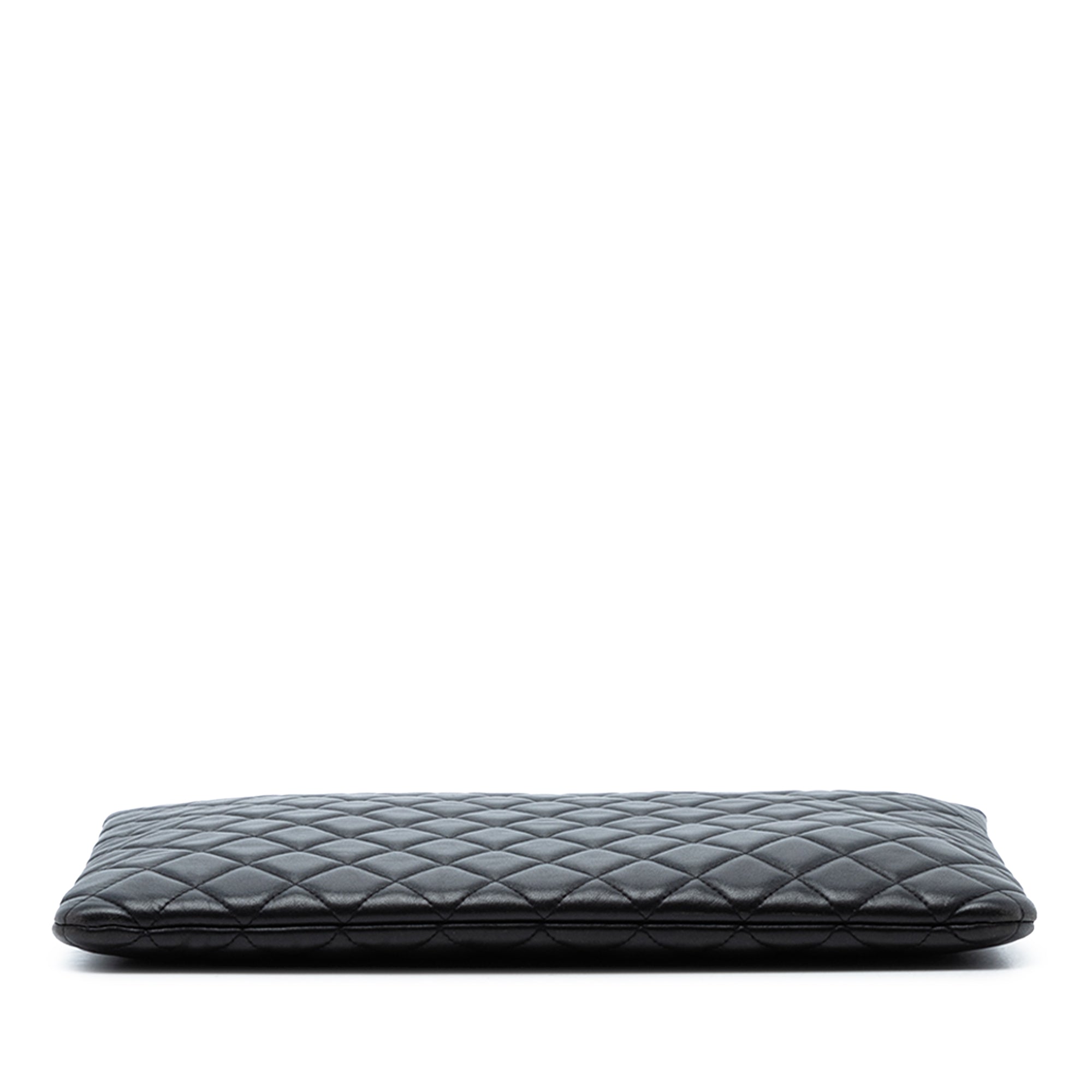 Large Quilted Lambskin O Case Clutch - Image 3