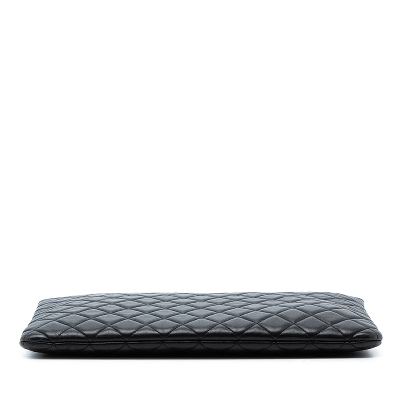 Large Quilted Lambskin O Case Clutch - Image 3