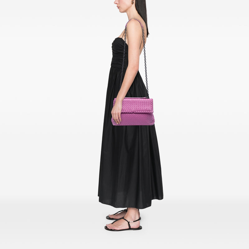 Medium Nappa Intrecciato Olimpia Shoulder Bag - Image 7