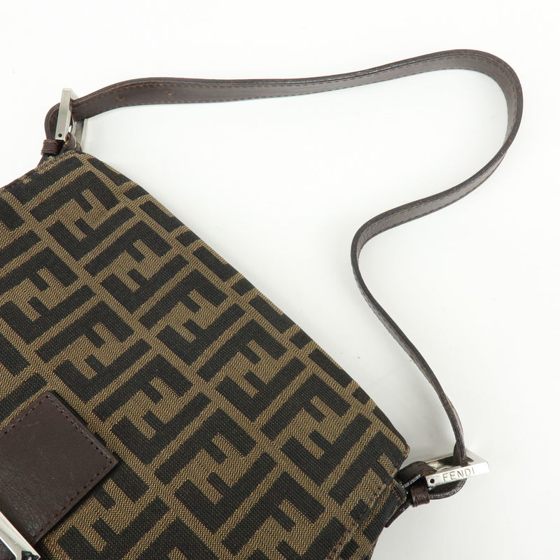 Fendi Mamma Baguette Monogram Canvas Brown Bag