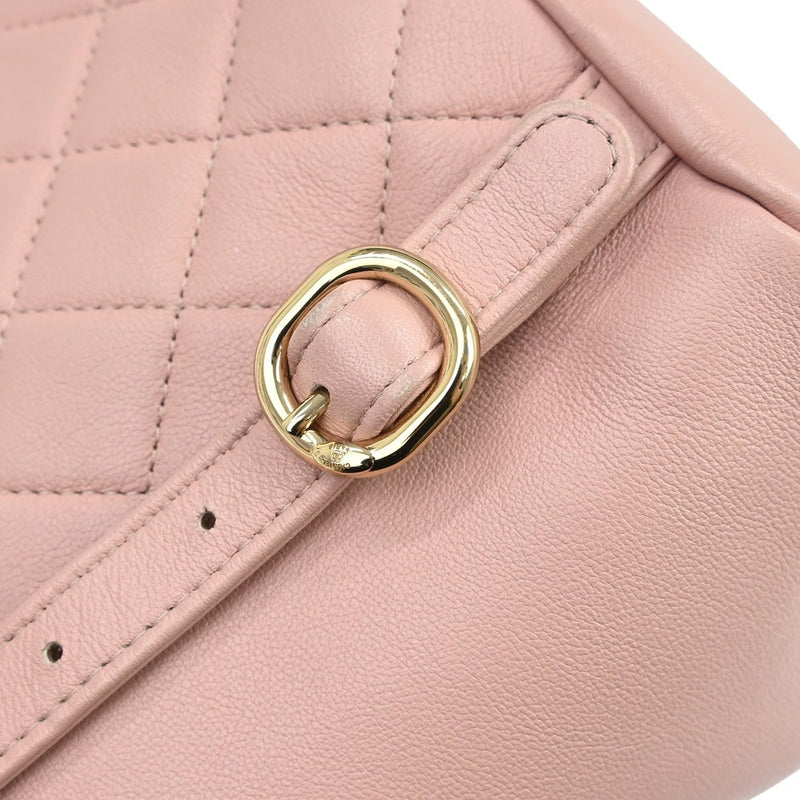 Chanel Duma Drawstring Quilted Leather Pink Bag