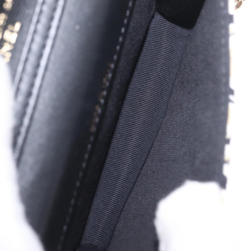 Chanel Flap Card Holder On Chain Quilted Printed Canvas Multicolour Bag