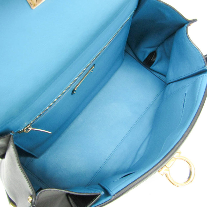 Salvatore Ferragamo Sofia Satchel Multicolor Woven Leather Multicolour
