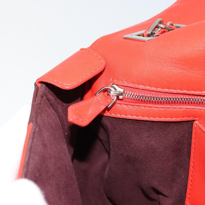 Fendi Be Baguette Flap Leather Red Bag