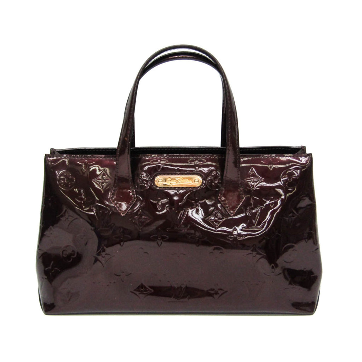 Louis Vuitton Wilshire Monogram Vernis Burgundy Patent_leather Bag
