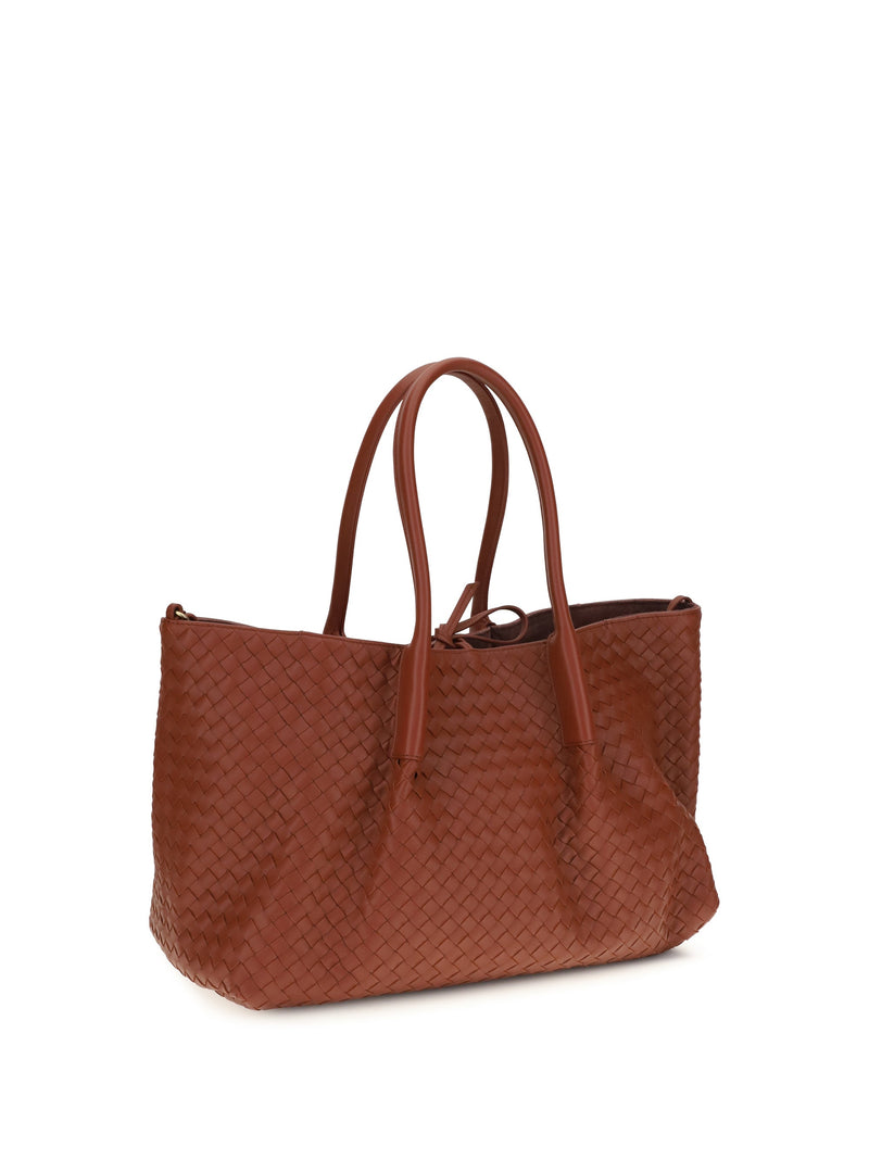 Bottega Veneta Pinacoteca Tote Bag — Rust Calf Leather