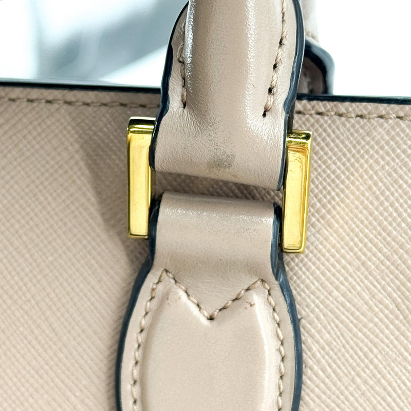 Prada Vintage Tote Leather Beige