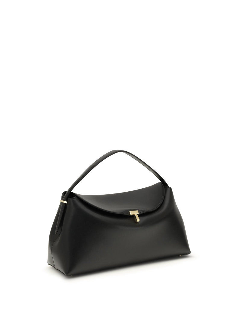 Toteme Shoulder Bag — Black Calf Leather