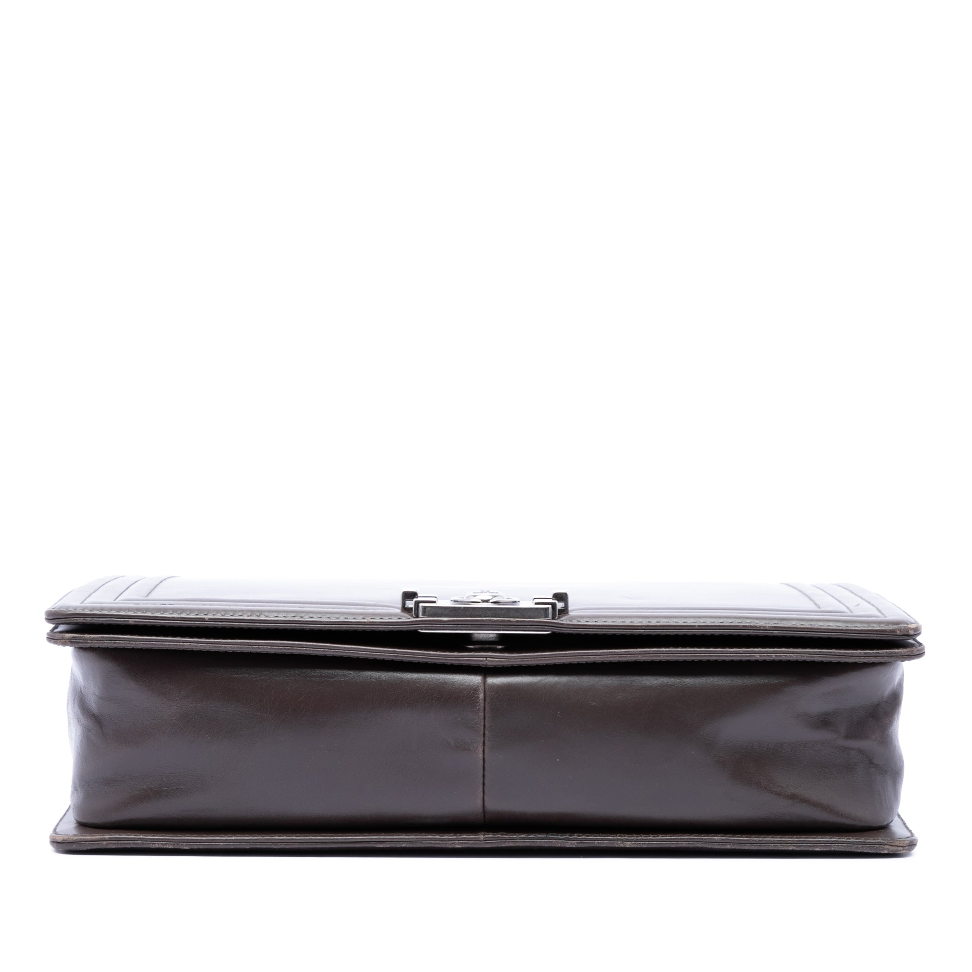 Large Glazed Calfskin Boy Flap - Image 3