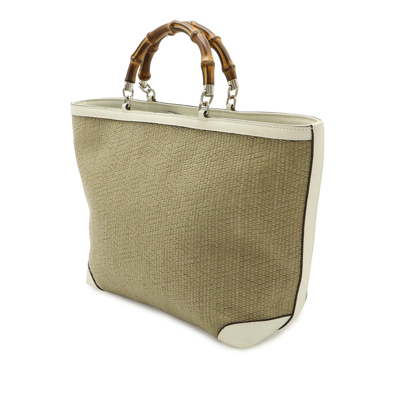 Raffia Bamboo Childrens Tote - Image 2