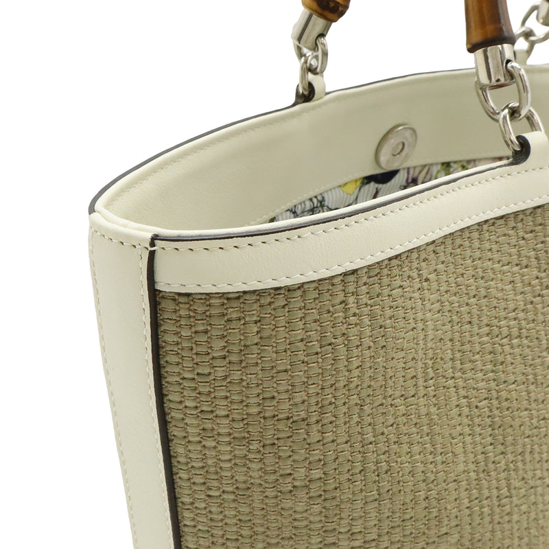Raffia Bamboo Childrens Tote - Image 5
