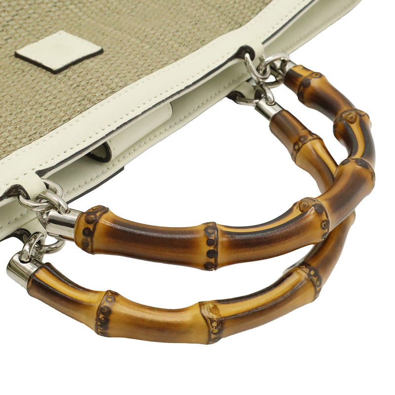 Raffia Bamboo Childrens Tote - Image 7