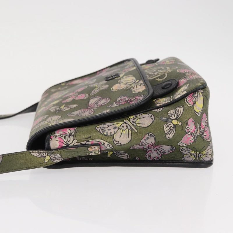 Loewe Messenger Printed Leather Green