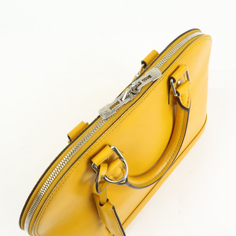 Louis Vuitton Alma Epi Leather Yellow Bag