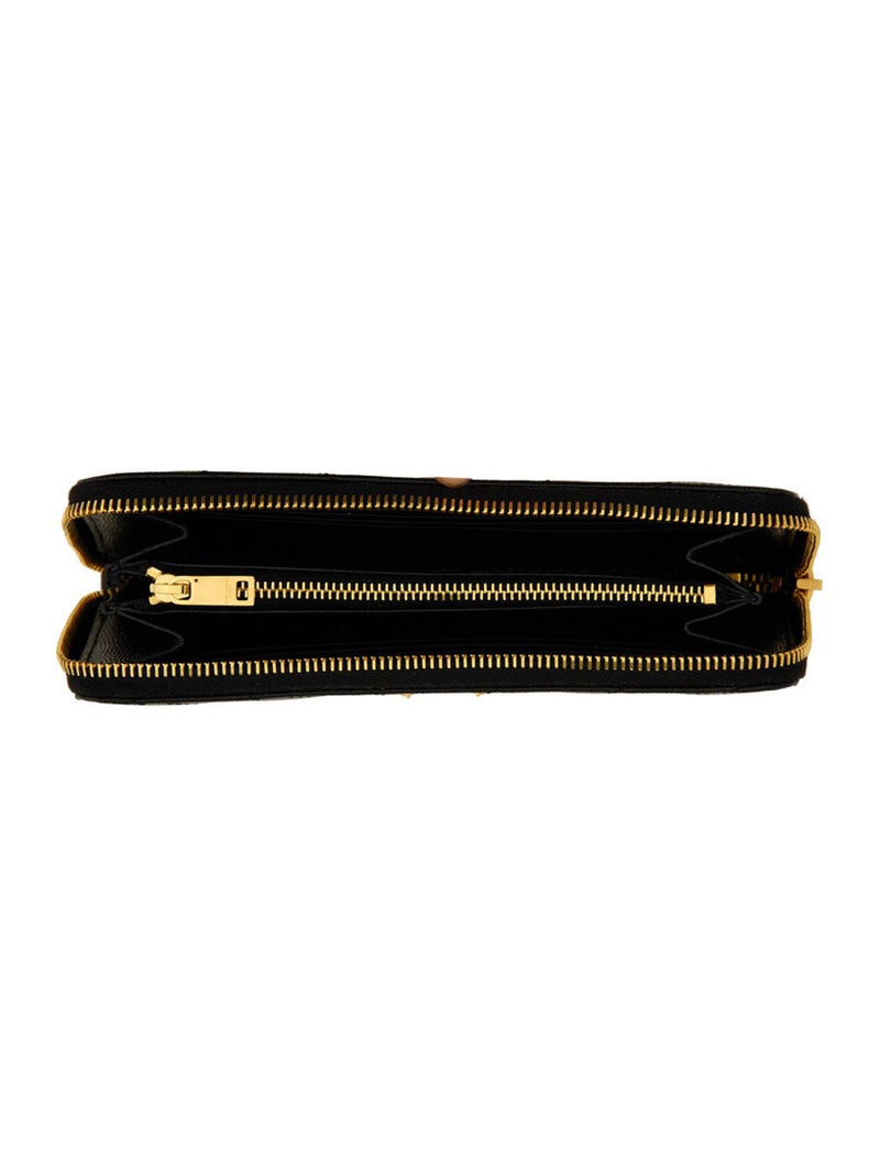 Saint Laurent Monogram Calfskin Wallet — Black