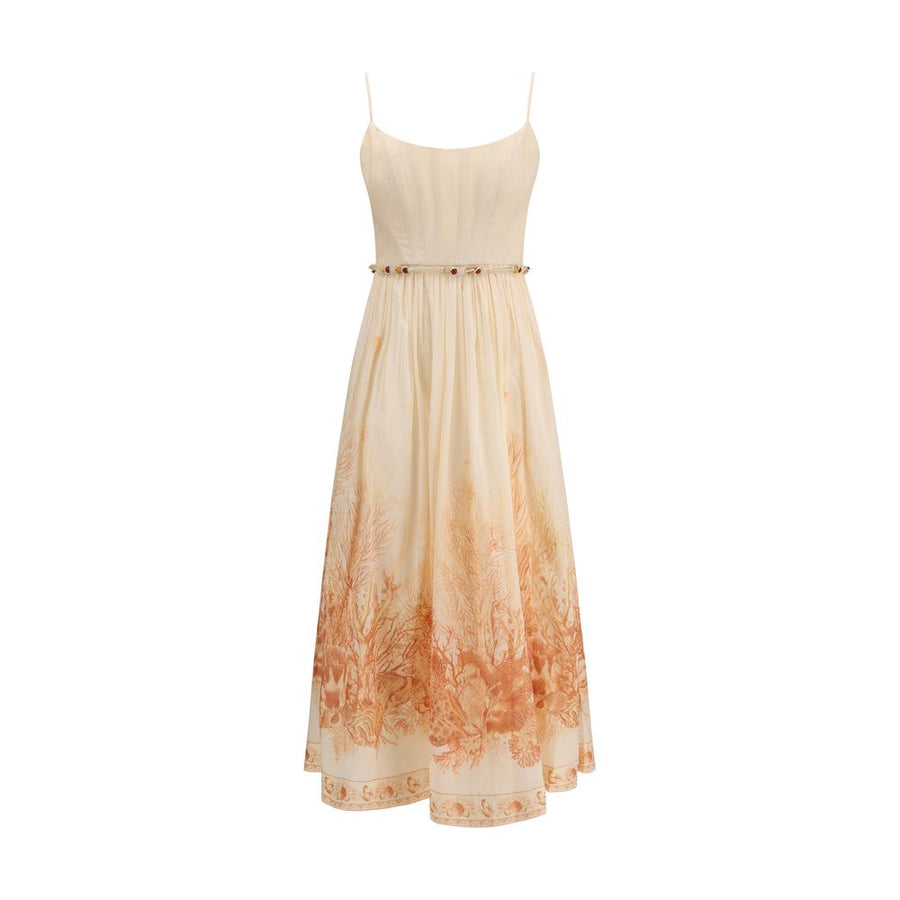 Multicolor Cotton Long Dress