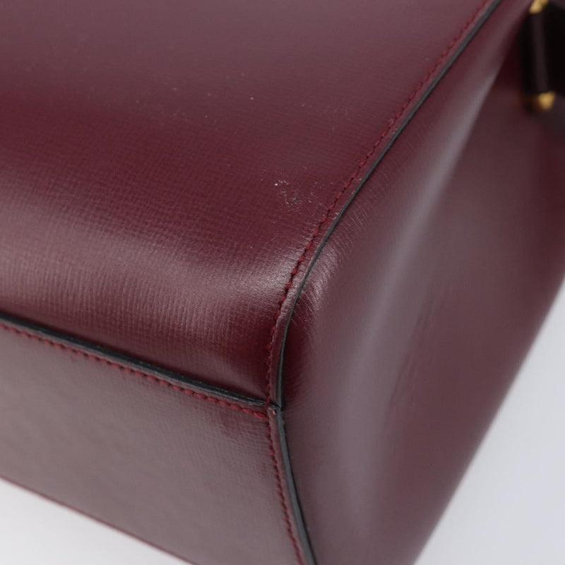Cartier Must De Leather Burgundy Bag