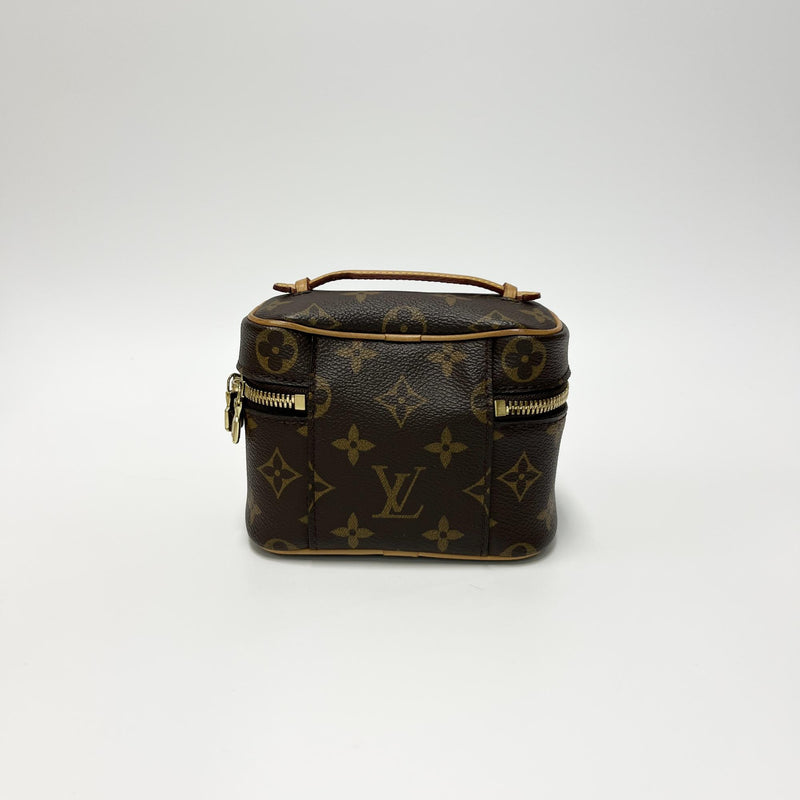 Louis Vuitton Nice Vanity Case Monogram Canvas Brown Bag