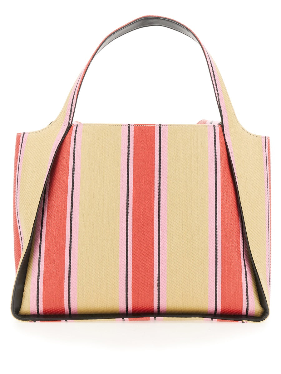 Stella Mccartney Logo-Embroidered Tote Bag — Multicolor Polyester