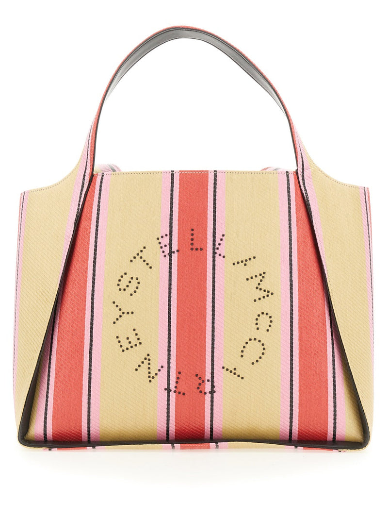 Stella Mccartney Logo-Embroidered Tote Bag — Multicolor Polyester