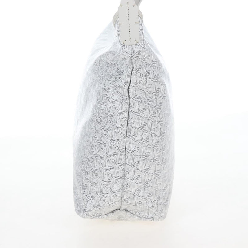 Goyard Boheme Hobo Iridescent Coated Canvas White