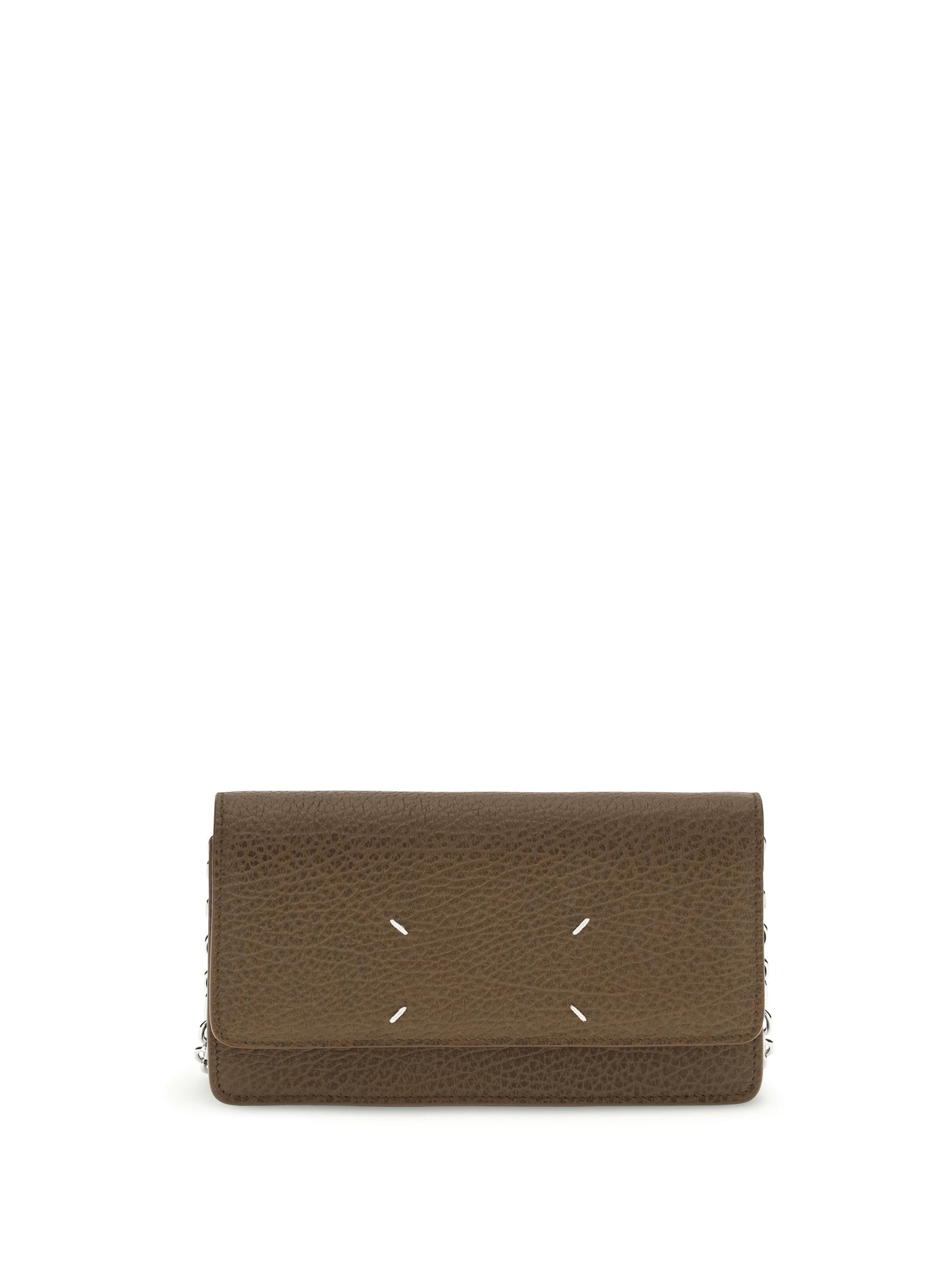 Maison Margiela Grained Calf Leather Wallet — Brown Bos Taurus