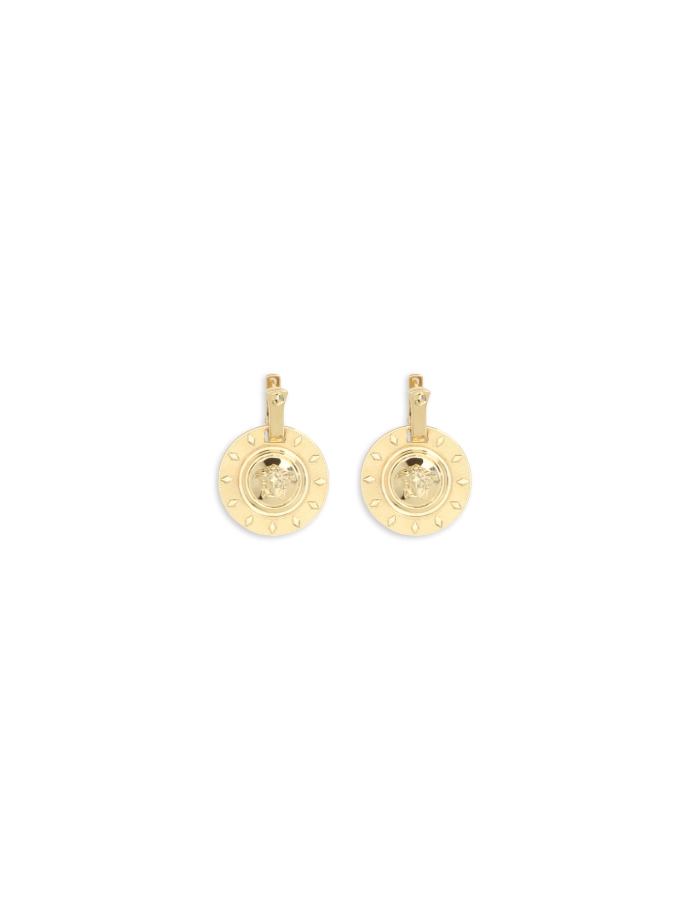 Versace Irradia Earrings — Gold Brass
