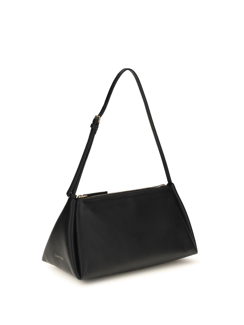 Calvin Klein Shoulder Bag — Black Calf Leather Bos Taurus