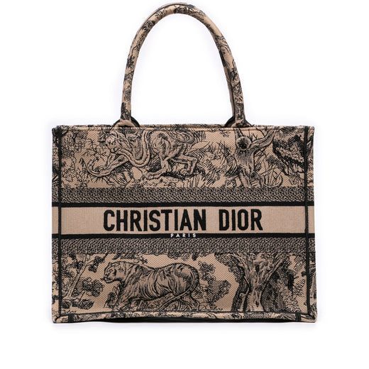 Medium Canvas Embroidered Dioriviera Toile De Jouy Book Tote - Image 1