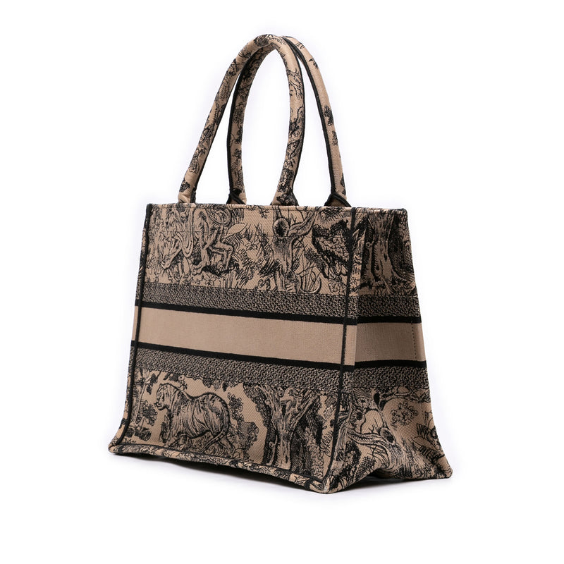 Medium Canvas Embroidered Dioriviera Toile De Jouy Book Tote - Image 2