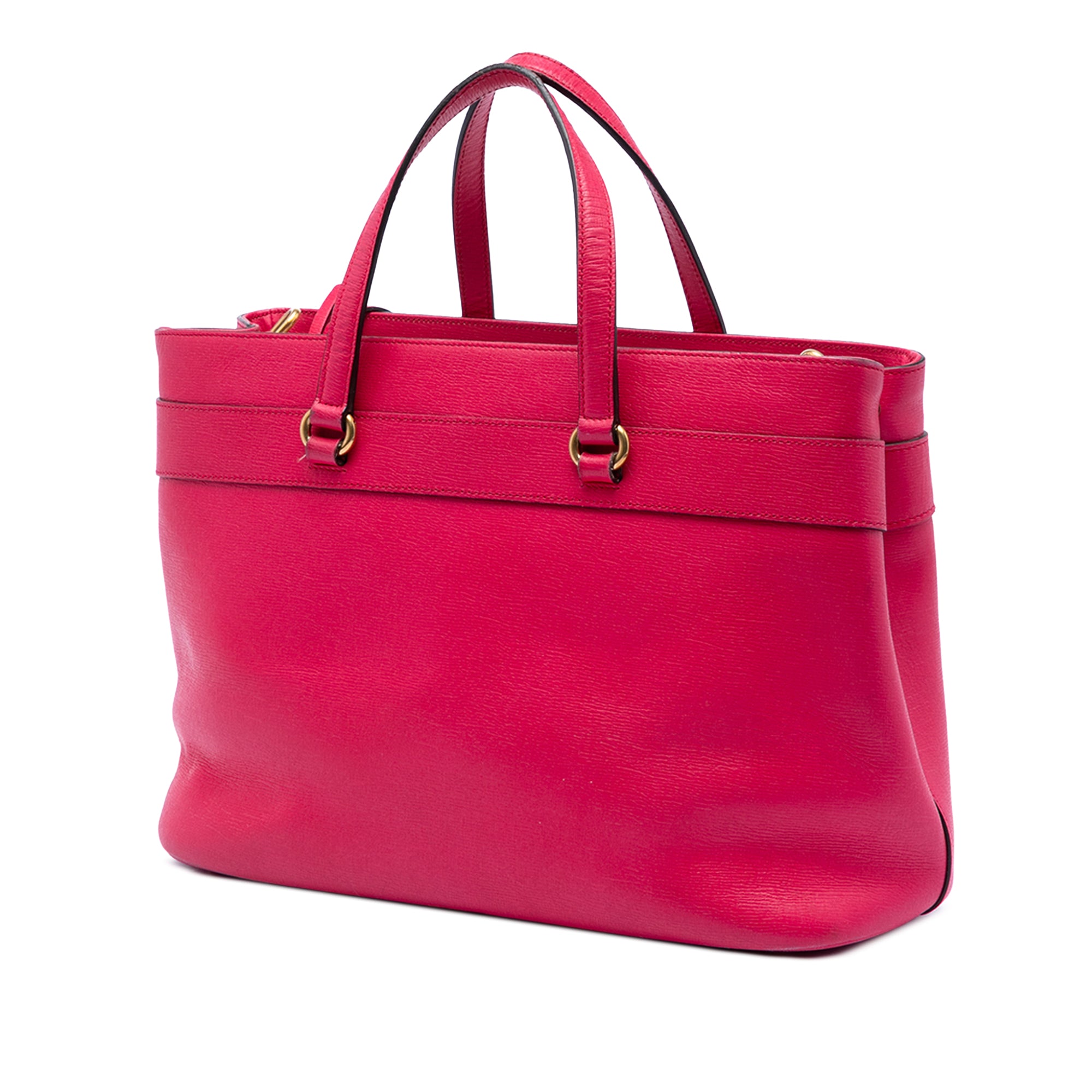 Leather Bright Bit Satchel - Image 2