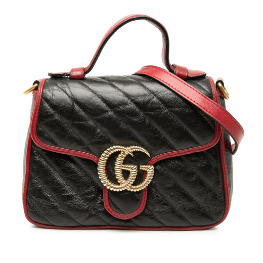 Mini GG Marmont Matelasse Calfskin Torchon Top Handle Bag - Image 1