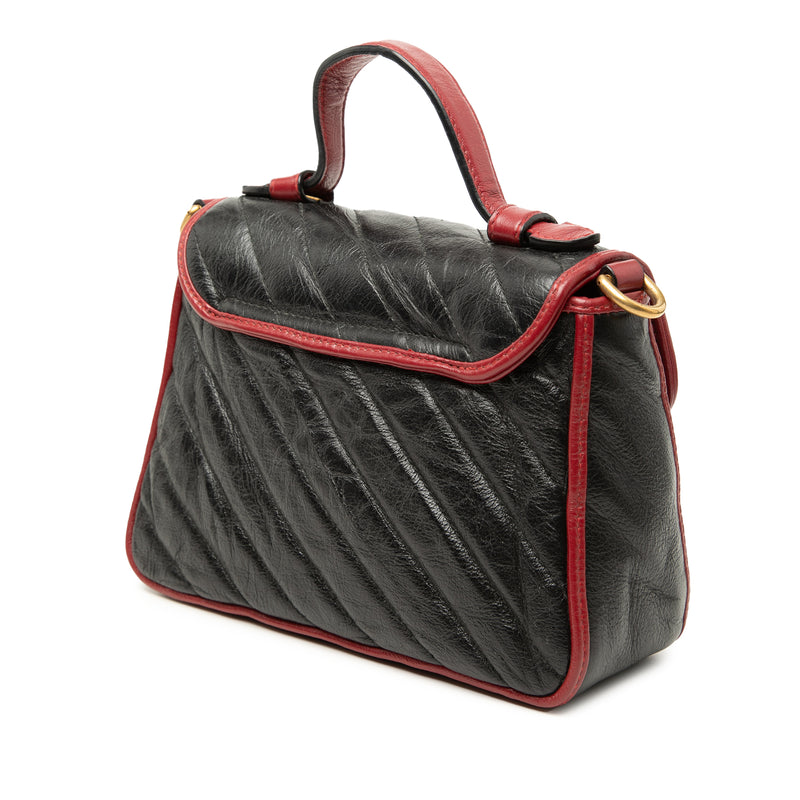 Mini GG Marmont Matelasse Calfskin Torchon Top Handle Bag - Image 2