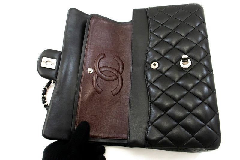 Chanel Classic Bowler Quilted Caviar Black Leather Bag
