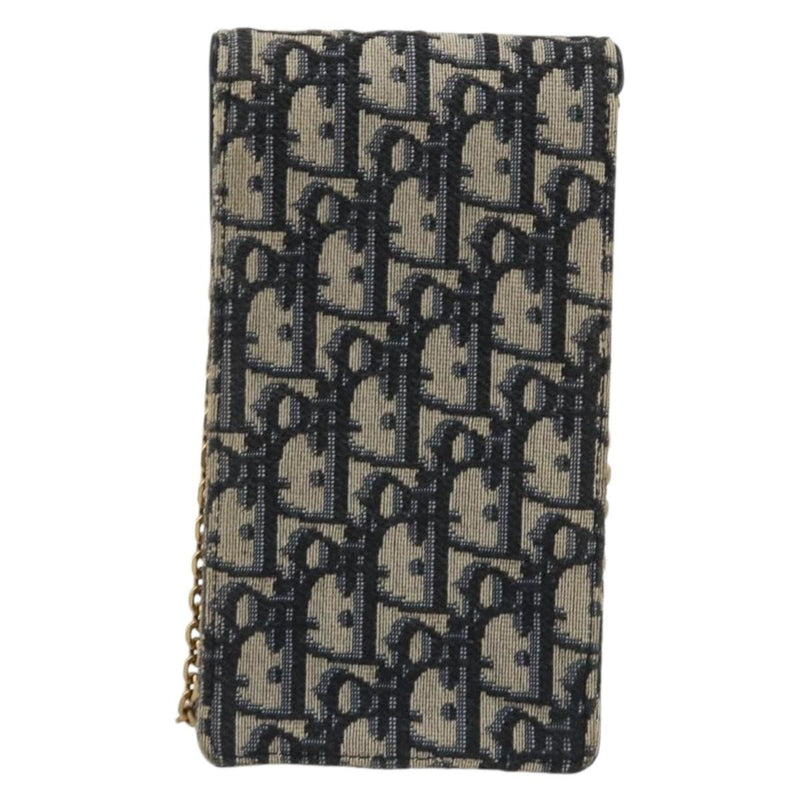 Christian Dior Phone Case Oblique Canvas Navy Bag