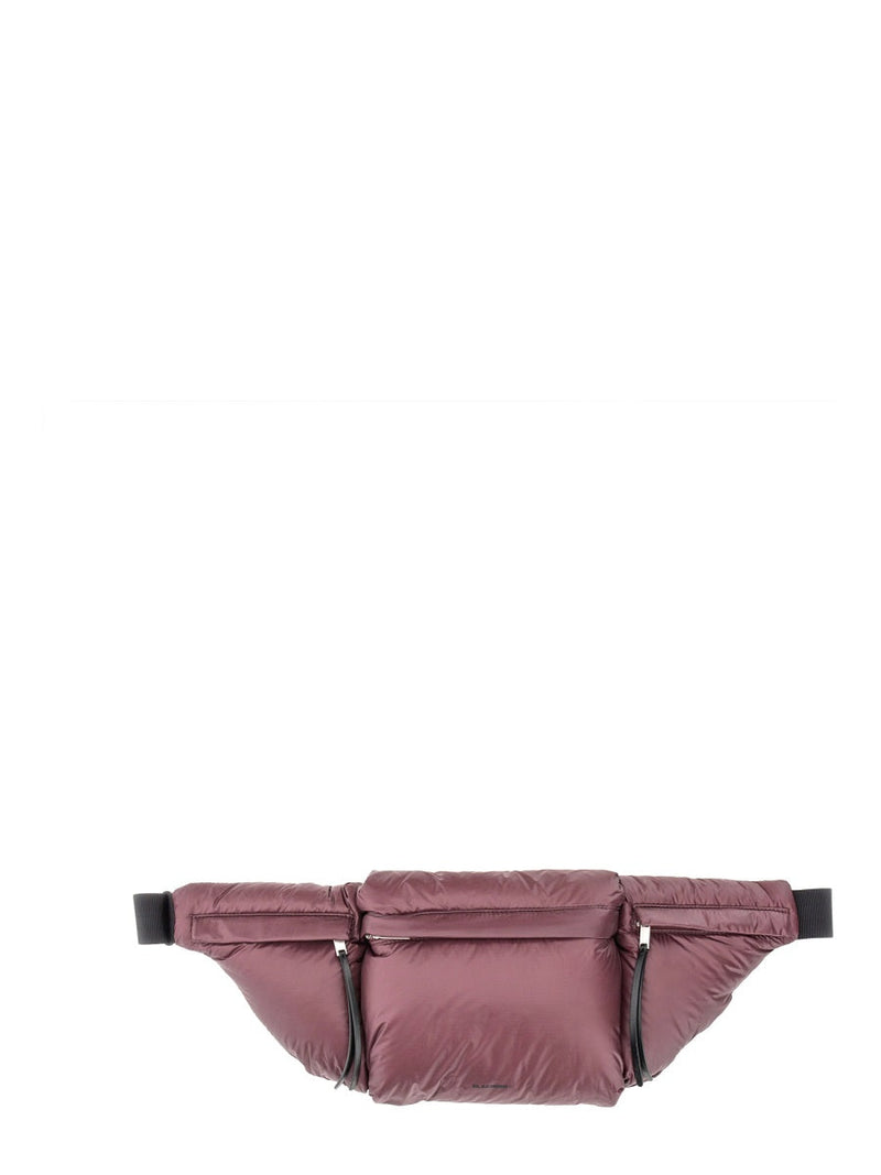 Jil Sander Quilted Padded Polyamide Belt Bag — Pink